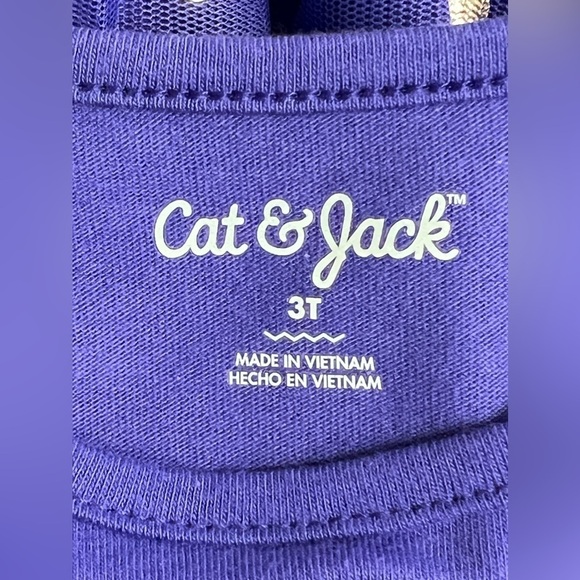 Cat & Jack Girls Hanukkah Star of David Long Sleeve Dress Tulle - 3T - Picture 10 of 11